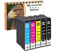 D&C Cartucce d'inchiostro compatibili con Epson 29XL 29 per Epson Expression HomeXP-235 XP-245 XP-247 XP-255 XP-257 XP-332 XP-335 XP-342 XP-345 XP-352 XP-355 XP-432 XP-435 (2BK/1C/1M/1Y)