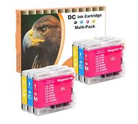 D&C Cartucce d'inchiostro compatibili per Brother LC-970 LC-1000XL per Brother DCP-130C DCP-135C DCP-150C DCP-330C DCP-350C DCP-357C MFC-235C MFC-240C MFC-260C MFC-465CN MFC-5460CN DCP-750CW (6-Pack)