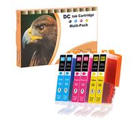 D&C Cartucce d'inchiostro compatibili per Canon PGI-550 CLI-551XL per Canon Pixma MG6450 MG6650 MG7100 MG7150 MG7550 MX925 iP7200 iP7250 MG5400 MG5450 MG5550 MG5650 MG5655 MX725 MX920 iP8750 (6-Pack)