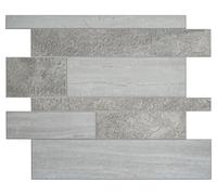 d-c-fix adesivi per piastrelle da parete - set da 6 Stone Mosaic (30,5 x 30,5 cm) - piastrelle adesive per cucina, bagno & paraschizzi - autoadesive & impermeabili