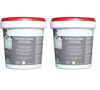 d-c-fix adesivo per rivestimenti murali, carte da parati e piastrelle - ideale per Ceramics 3D Wallpaper & Wall Tile Art - pasta 750 g per 4 m² (Confezione da 2)