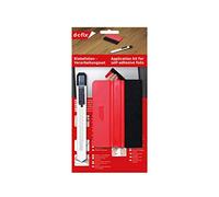 d-c-fix applicatore pellicola wrapping kit - con spatola e taglierino - per applicazione ed installazione di carta e venile adesiva per vetri finestre, mobili e auto