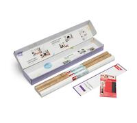 d-c-fix Pellicola adesiva per mobili Ikea Besta Sideaboard - 2 x tinta unita nera opaca 1 x Slats (67,5 cm x 2 m), strisce di legno