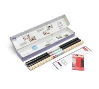 d-c-fix Pellicola adesiva per mobili Ikea Besta Sideaboard - 2 x tinta unita nera opaca 1 x Slats (67,5 cm x 2 m), strisce di legno