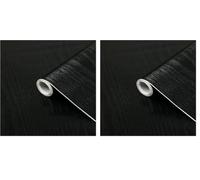 d-c-fix Pellicola Adesiva per mobili legno nero PVC plastica vinile impermeabile decorativa per cucina, armadio, porta carta rivestimento 90 x 210 cm (Confezione da 2)