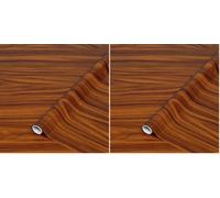 d-c-fix Pellicola Adesiva per mobili legno noce oro marrone PVC plastica vinile impermeabile decorativa per cucina, armadio, porta carta rivestimento 45 x 200 cm (Confezione da 2)