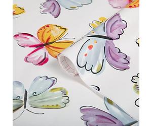 d-c-fix pellicola adesiva per mobili - Papillon 45 cm x 2 m | pellicola decorativa lavabile e autoadesiva per cucina, armadio, tavolo & davanzale - moderna & sostenibile