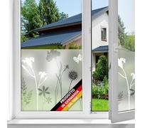 d-c-fix Pellicola vetri finestre privacy adesivo statico premium Blossom oscurante opaca anti-uv decorative impermeabile per cucina, casa, ufficio, bagno, doccia carta 45 x 150 cm