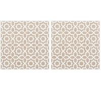 d-c-fix Piastrelle Adesive da Parete - Set da 6 Lina beige (15x15 cm) - Piastrelle adesive per cucina, bagno e paraschizzi - adesive e impermeabili (Confezione da 2)