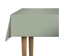 d-c-fix tovaglia plastificata PVC-free Verde Salvia - cerata antimacchia impermeabile moderno - copritavolo plastica tavolo per uso interno ed esterno - 140 cm rotonda