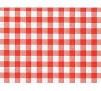 d-c-fix tovaglia plastificata Manhattan Avanti rosso bianco - cerata PVC antimacchia impermeabile moderno - copritavolo plastica tavolo per uso interno ed esterno - 140 cm x 180 cm rettangolare
