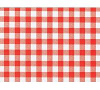 d-c-fix tovaglia plastificata Manhattan Avanti rosso bianco - cerata PVC antimacchia impermeabile moderno - copritavolo plastica tavolo per uso interno ed esterno - 150 cm rotonda