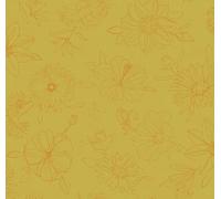 d-c-fix tovaglia plastificata Manhattan Palmas giallo - cerata PVC antimacchia impermeabile moderno - copritavolo plastica tavolo per uso interno ed esterno - 150 cm rotonda