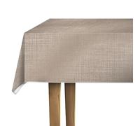 d-c-fix tovaglia plastificata Monte Carlo Sharon Greige - cerata PVC antimacchia impermeabile moderno - copritavolo plastica tavolo per uso interno ed esterno - 150 cm rotonda