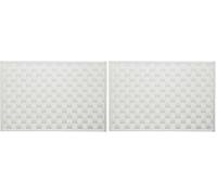 d-c-fix tovagliette americane lavabili Savannah Bast Bianco - plastica PVC antimacchia - da colazione e pranzo - cucina sottobicchieri plastificati - 30 cm x 43 cm rettangolare (Confezione da 2)