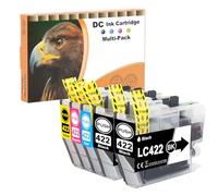D&C LC422 Cartucce d'inchiostro compatibili con Brother LC-422 LC422XL Multipack per Brother MFC-J5340DW MFC-J5345DW MFC-J5740DW MFC-J6540DW MFC-J6940DW (nero, ciano, magenta, giallo, confezione da 5)