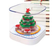 D Calendario natalizio - Nota per lacrime creativa | Panorama Art Sculpture | Desktop Ornament Tree House Desk Calendar per bambini adulti Ufficio Classroom Cucina
