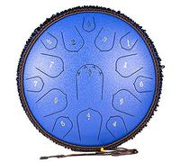 D Chiave Tangenziale Thumue Drum 14 Pollici 15 Note Con Decorazione A Corde, Ideale Per La Meditazione Musicale In Campeggio, Include Custodia, Libro Musicale, Grappoli (Color : Blue)