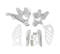 D Compatibile Con Suzuki Per GSXR 1000 2009 2010 2011 2012 2013 2014 2015 2016 Ricambi Per Moto Pedane Anteriori Staffa Poggiapiedi Motocicletta Pilota(Silver)