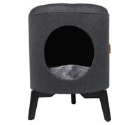 D&D Casa Per Gatti Louis Blu 35x35x46cm Design Elegante Con Cuscino Fino A 80kg