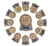 D&D Class - Sottobicchieri in legno inciso a laser con vassoio a cubo, classi DND per fan di Dungeons and Dragons (Fighter)