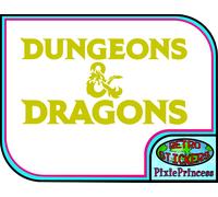 D&d Dungeon Dragoni Master Logo O Adesivo Vinile RPG Auto Parete Poster Finestra