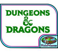 D&d Dungeon Dragoni Master Logo O Adesivo Vinile RPG Auto Parete Poster Finestra
