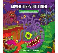 D&D Adventure delineato 5a edizione Libro da colorare Manuale dei mostri 1 Età 1