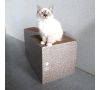 D&D Grattatoio I Love Happy Cats Beige Mobili Per Gatti Piattaforma Antistress