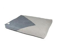 D&D Home, Cuscino per Cani Maddy L - 110 x 80 x 12 cm Blu/Grigio, Memory Foam Super Confortevole, Lavabile con Parte Inferiore Antiscivolo, Cuscino Interno ed Esterno Tessuto