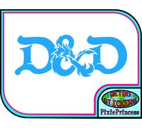 D&D Logo C Adesivo In Vinile Gioco Da Tavolo RPG Muro Finestra