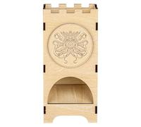 D&D Mostro Occhio di Polpo Torre dei Dadi, Accessori in legno per giochi di ruolo, torre tira dadi mini, Portatile Da tavolo Scatola da gioco, Giocatore di DND Fantasy Collezioni (Dadi non inclusi)