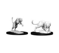 D&D NOLZUR'S MARVELOUS MINIATURES NON DIPINTE PANDA E LEOPARDO (PACK DI 6)