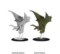 WizKids Miniature D&D Nolzur's Marvelous Young Bronze Dragon non dipinte 14 cm 6 unità