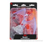 D&D NOLZURS Miniature Non Dipinte W17 Young Emerald Dragon