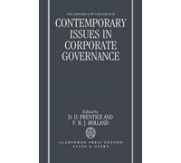 D. D. Prentice Contemporary Issues in Corporate Governance (Copertina rigida)