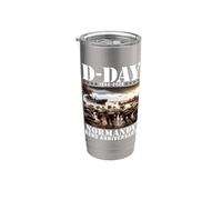 D-day 2026 82nd Anniversary Normandy D-Day Omaha Beach 1944 Bicchiere termico in acciaio inox doppia parete
