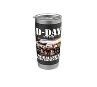 D-day 2026 82nd Anniversary Normandy D-Day Omaha Beach 1944 Bicchiere termico in acciaio inox doppia parete