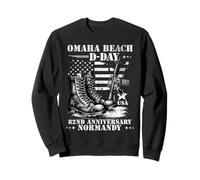 D-Day 2026 82nd Anniversary Normandy D-Day Omaha Beach 1944 Felpa