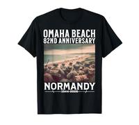 D-Day 2026 82nd Anniversary Normandy D-Day Omaha Beach 1944 Maglietta