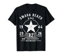 D-Day 2026 82nd Anniversary Normandy D-Day Omaha Beach 1944 Maglietta