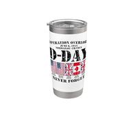 D-Day 6 giugno 1944 Normandia Francia non dimenticare mai angosciata Bicchiere termico in acciaio inox doppia parete