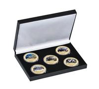 D-Day 80th Anniversario 2024 - WW2 Guerra Mondiale 2 x5 Placcato Oro Moneta Set