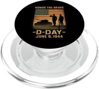 D-Day 81 ° anniversario 1944-2025 Omaggio alla memoria veterano PopSockets PopGrip per MagSafe