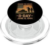 D-Day 81 ° anniversario 1944-2025 Omaggio alla memoria veterano PopSockets PopGrip per MagSafe