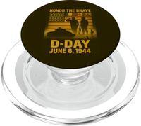 D-Day 81 ° anniversario 1944-2025 Omaggio alla memoria veterano PopSockets PopGrip per MagSafe
