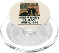D-Day 81 ° anniversario 1944-2025 Omaggio alla memoria veterano PopSockets PopGrip per MagSafe