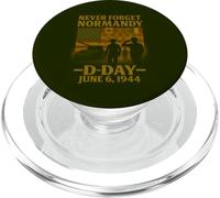 D-Day 81 ° anniversario 1944-2025 Omaggio alla memoria veterano PopSockets PopGrip per MagSafe