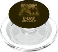 D-Day 81 ° anniversario 1944-2025 Omaggio alla memoria veterano PopSockets PopGrip per MagSafe