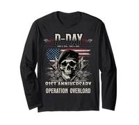D-Day 81st Anniversary 2025 Normandy D-Day Omaha Beach 1944 Maglia a Manica